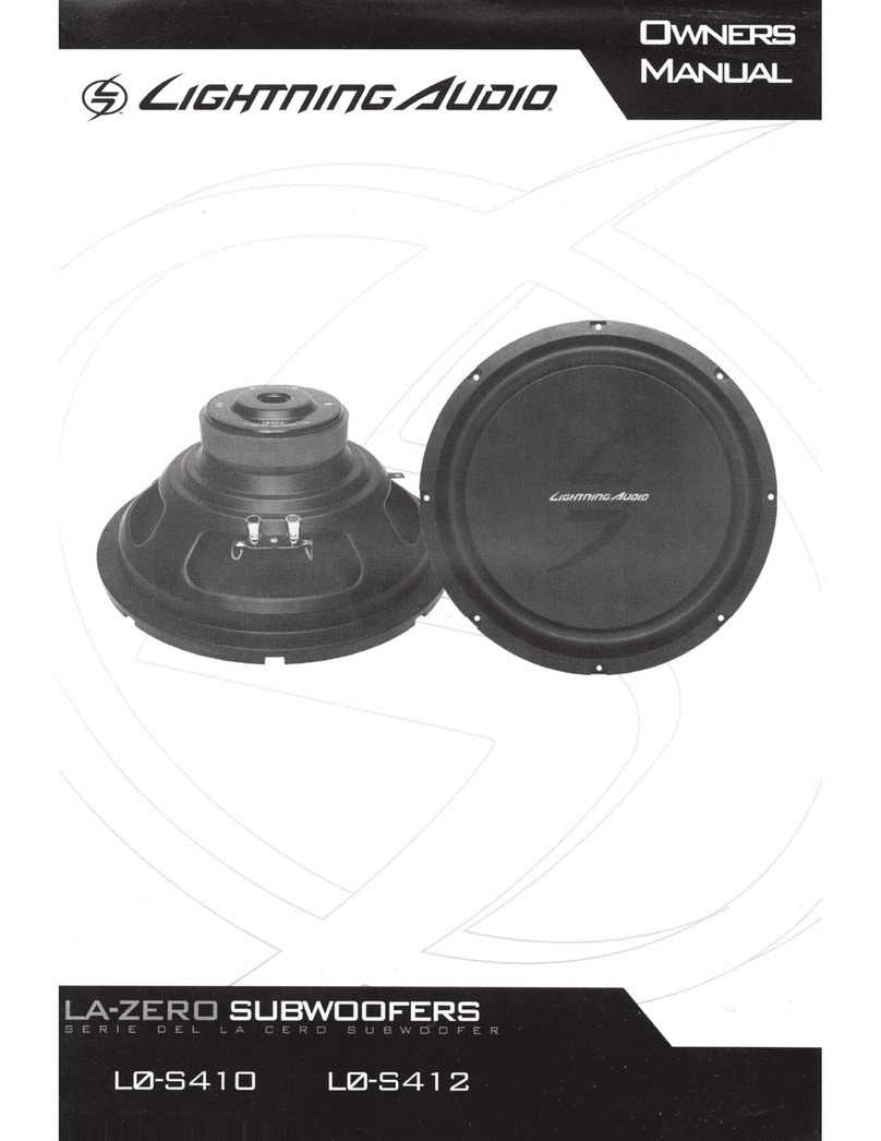 Lightning Audio L0-S412 owner's manual