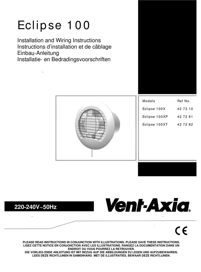 Vent-Axia Eclipse 100X Assembly instructions
