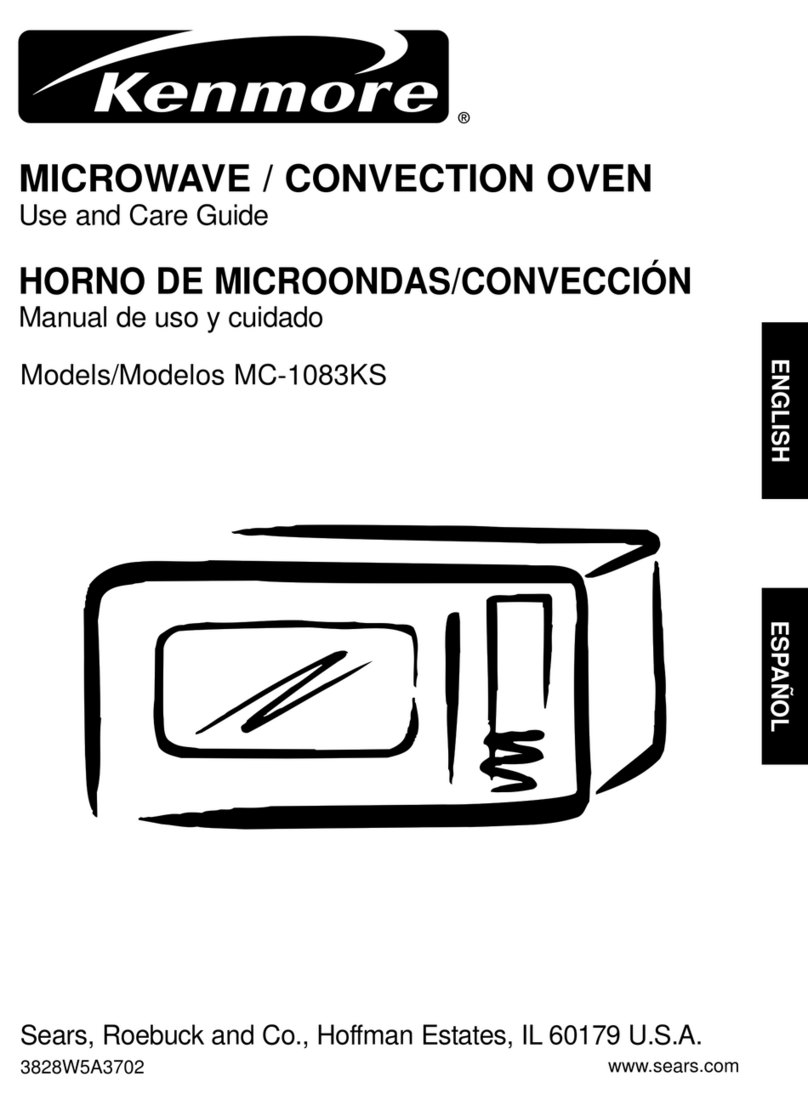 Kenmore MC-1083KS Use and care guide