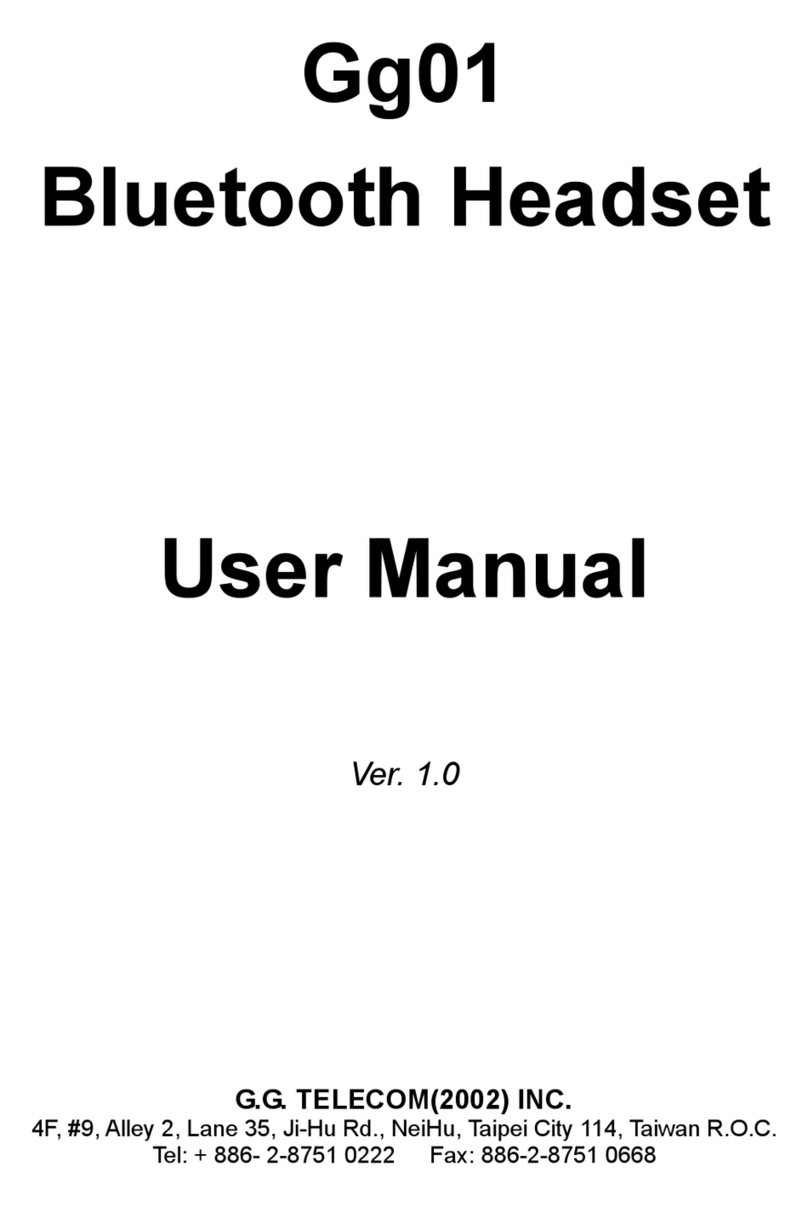 GG Telecom Gg01 user manual