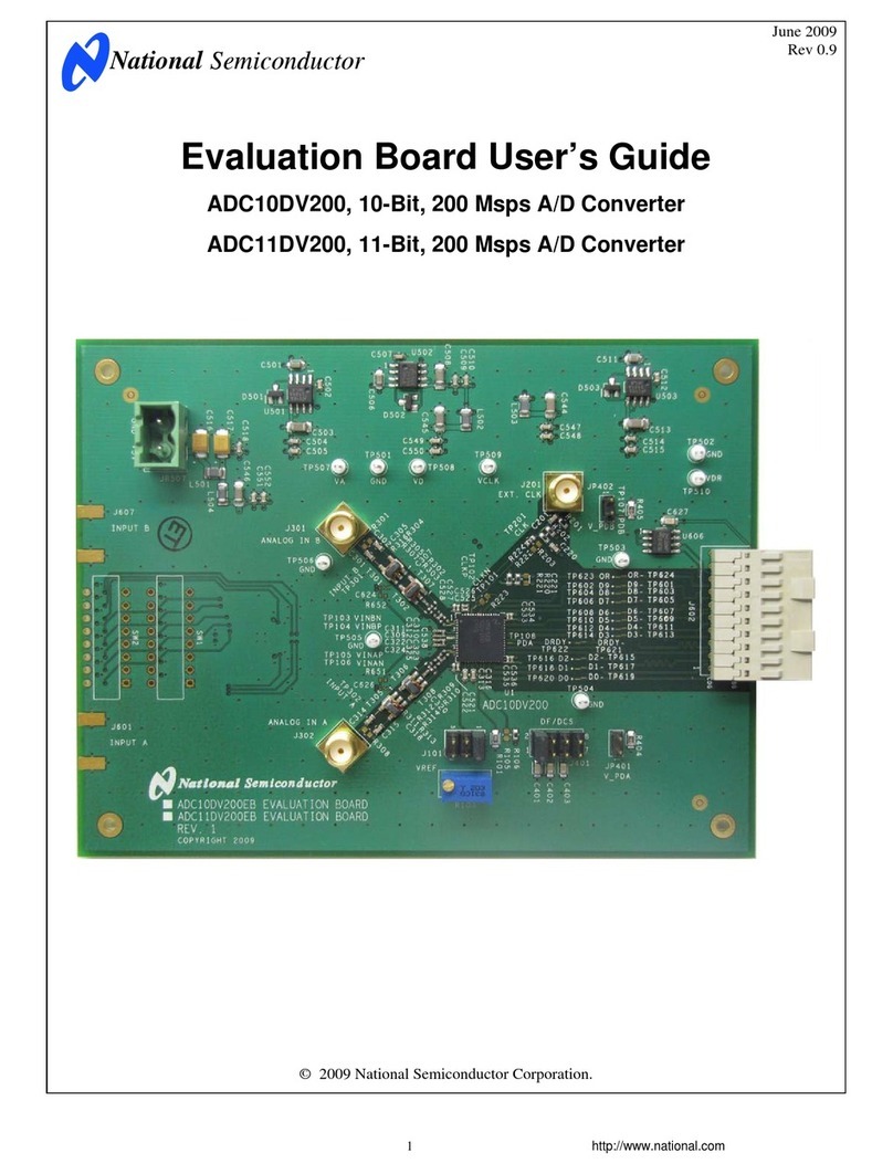 National Semiconductor ADC10DV200 user guide