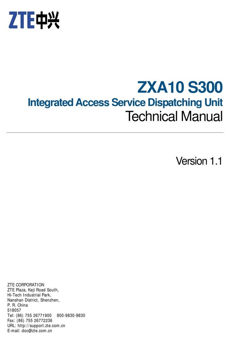 Zte ZXA10 S300 Technical manual Zte ZXA10 S300 Technical manual