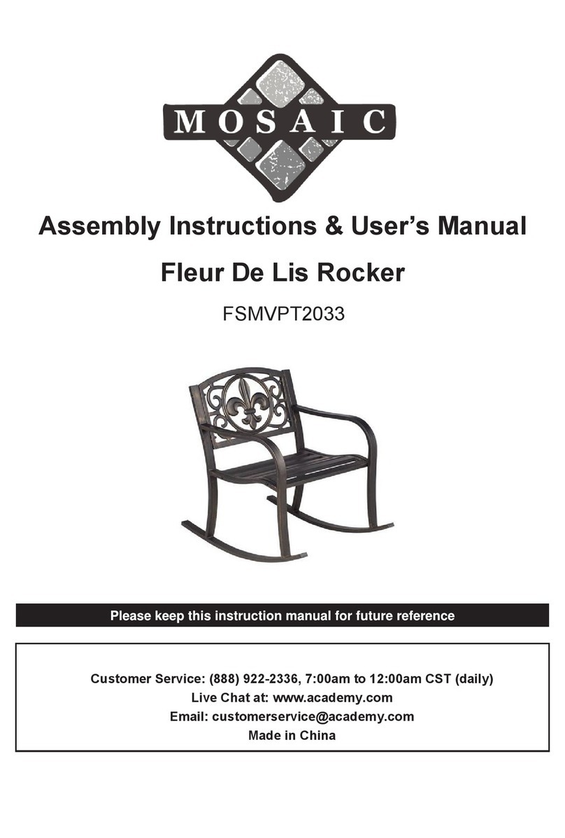Mosaic Fleur De Lis FSMVPT2033 Assembly instructions & user manual