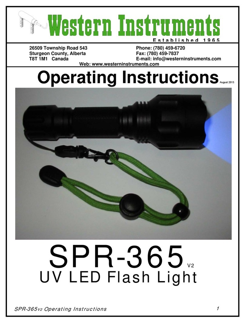 Western Instruments SPR-365 User manual