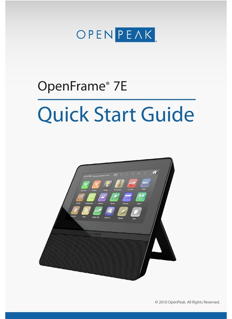 OPENPEAK OpenFrame 7E quick start guide