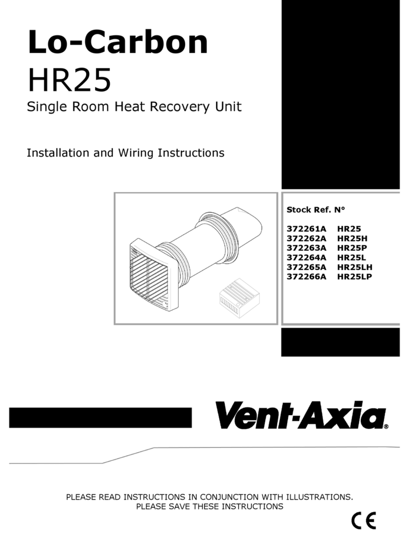 Vent-Axia HR25H Assembly instructions Vent-Axia HR25H Assembly instructions