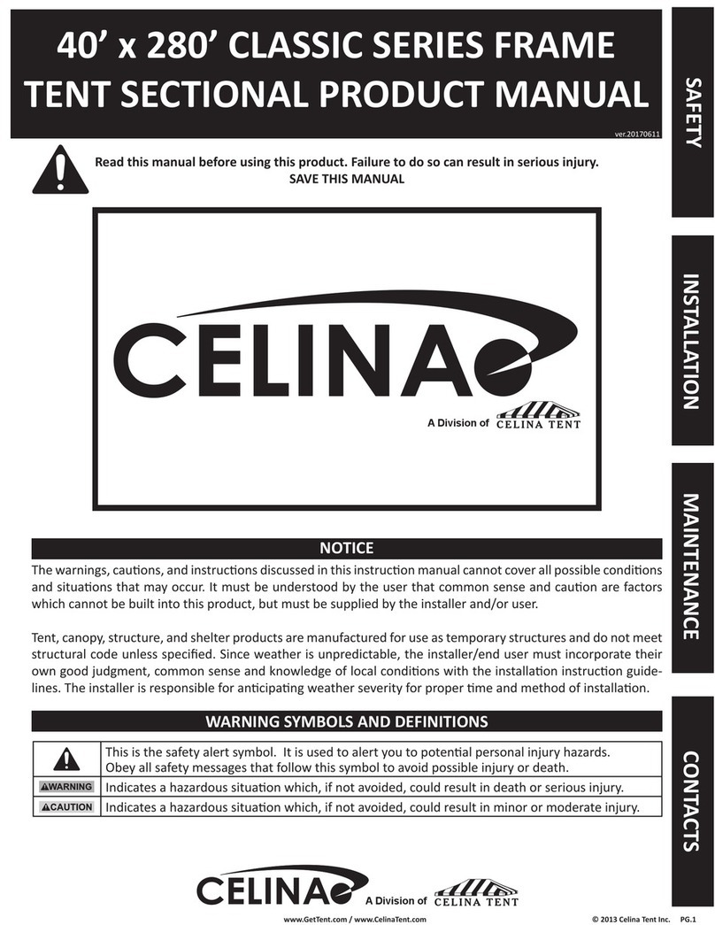 Celina CLASSIC SERIES FRAME product manual Celina CLASSIC SERIES FRAME product manual