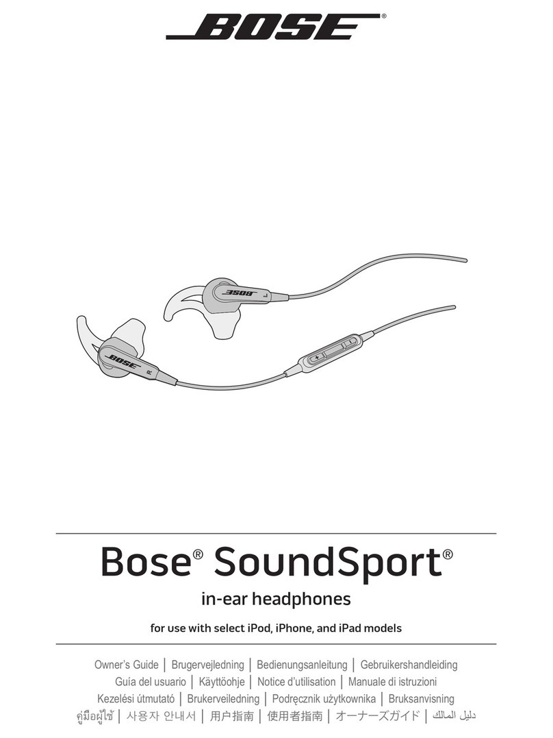 Bose SoundSport User manual