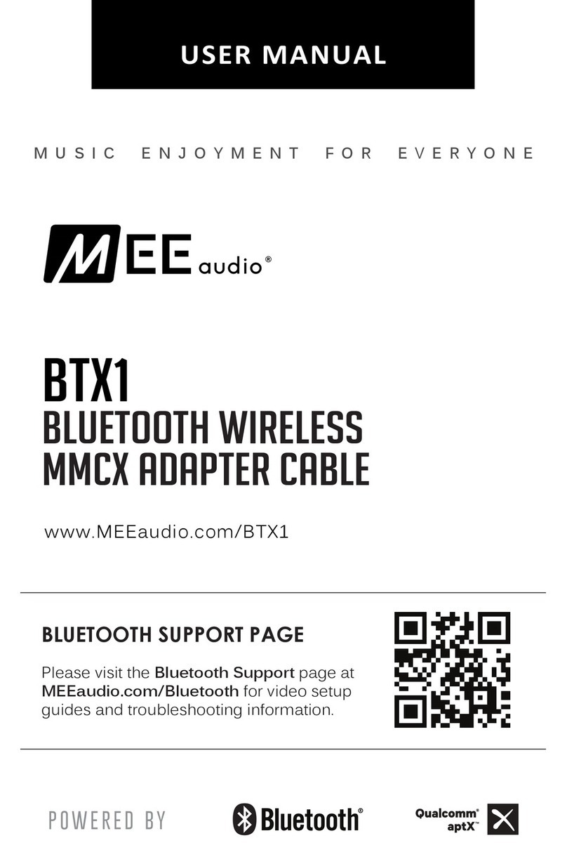 MEE AUDIO BTX1 User manual