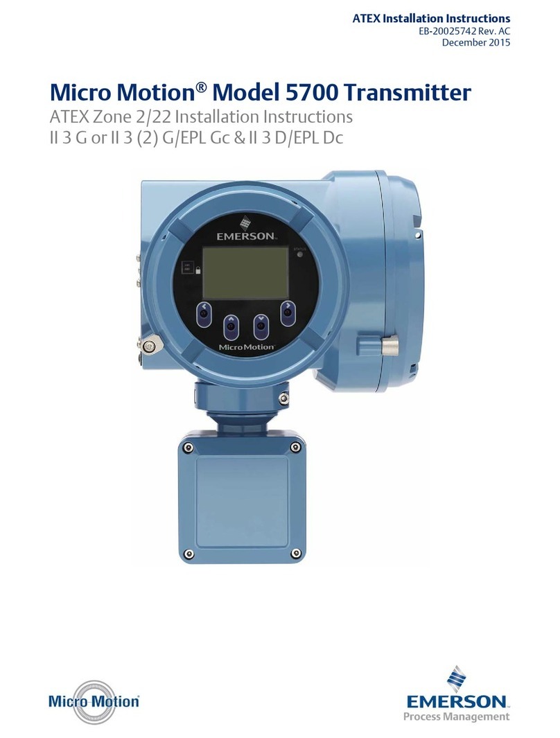 Emerson Micro Motion 5700 installation instructions