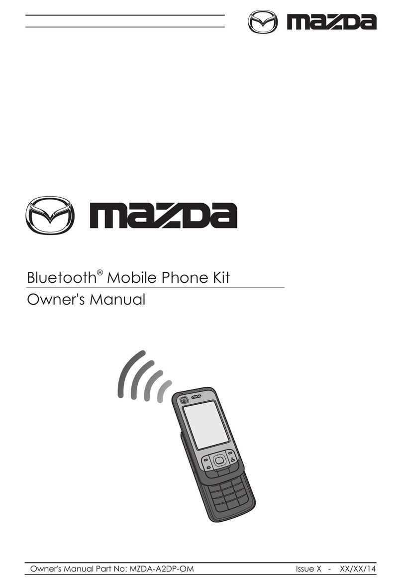 Mazda A2DP User manual
