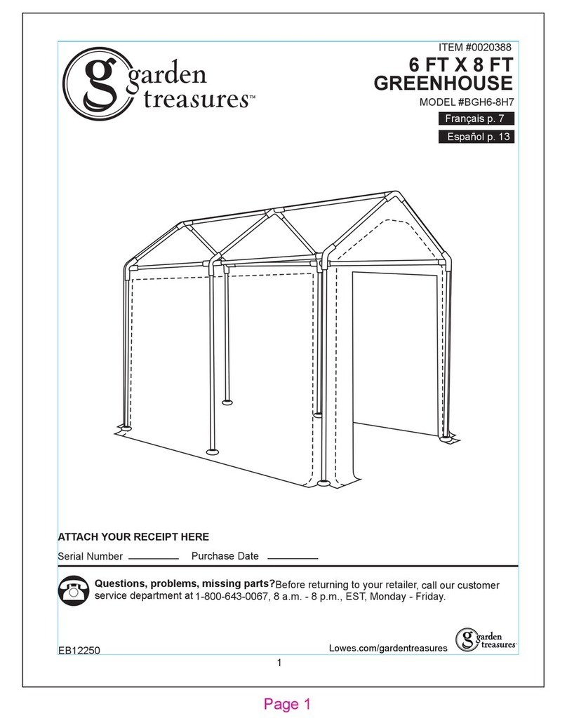Garden Treasures BGH6-8H7 manual