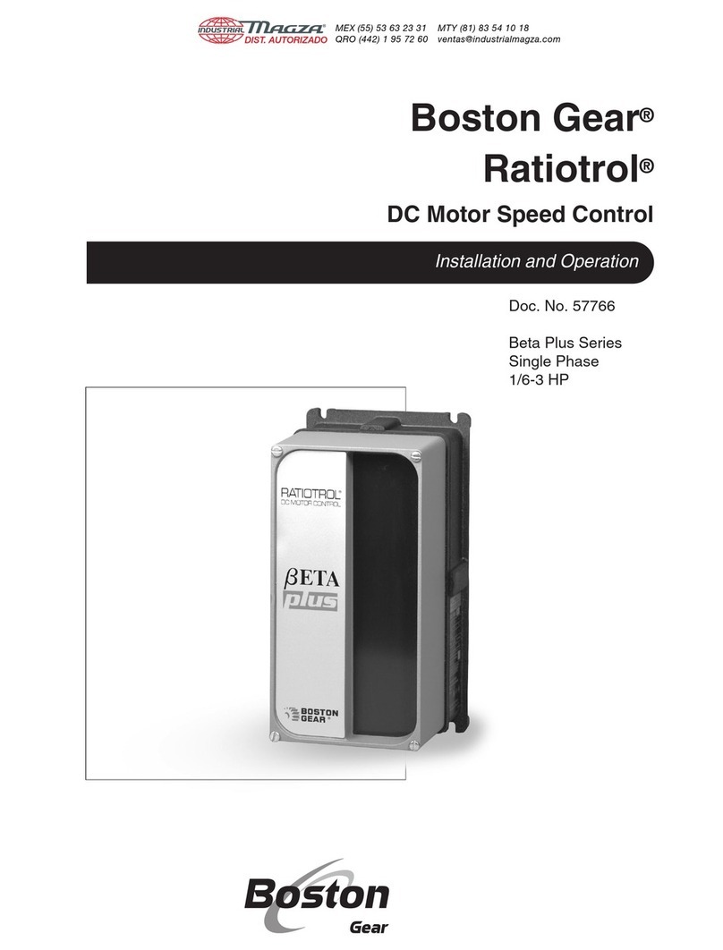 Boston gear BETAplus Matrix Installation and operation