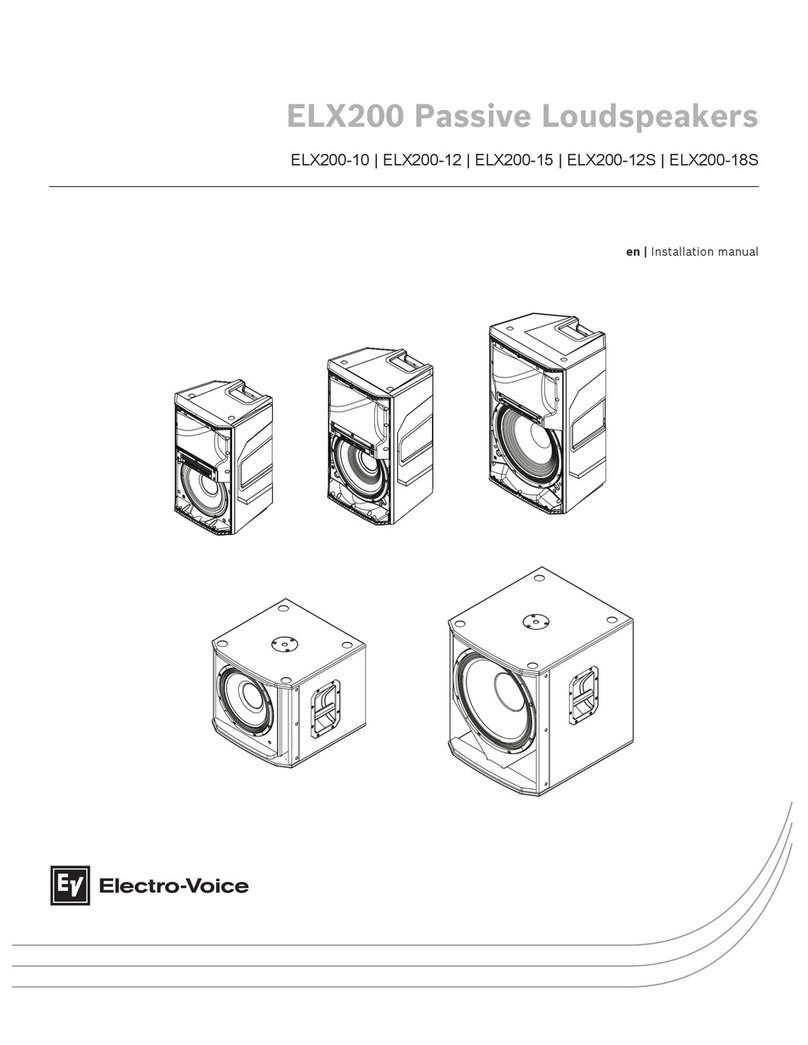 Electro-Voice ELX200-10 installation manual
