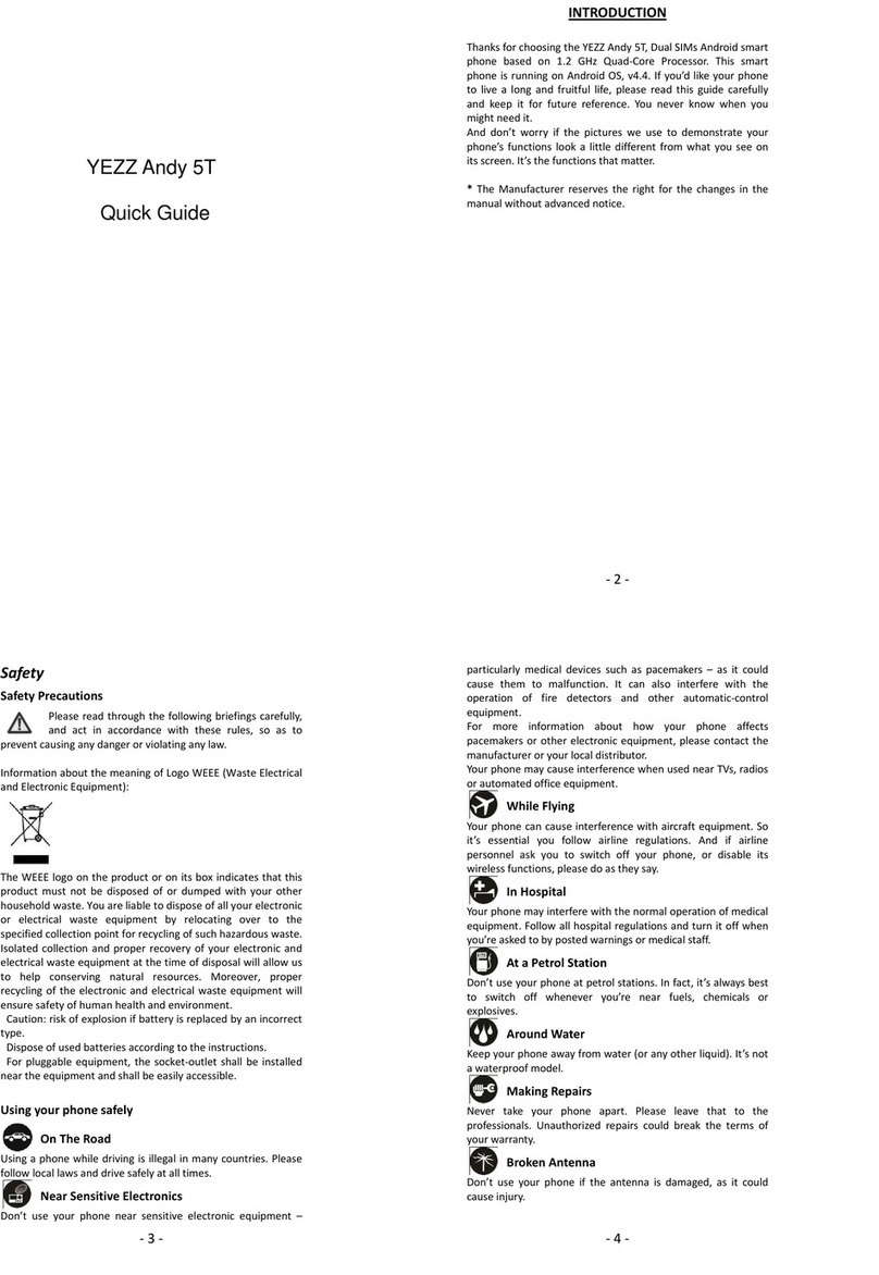 Yezz Andy 5T User manual