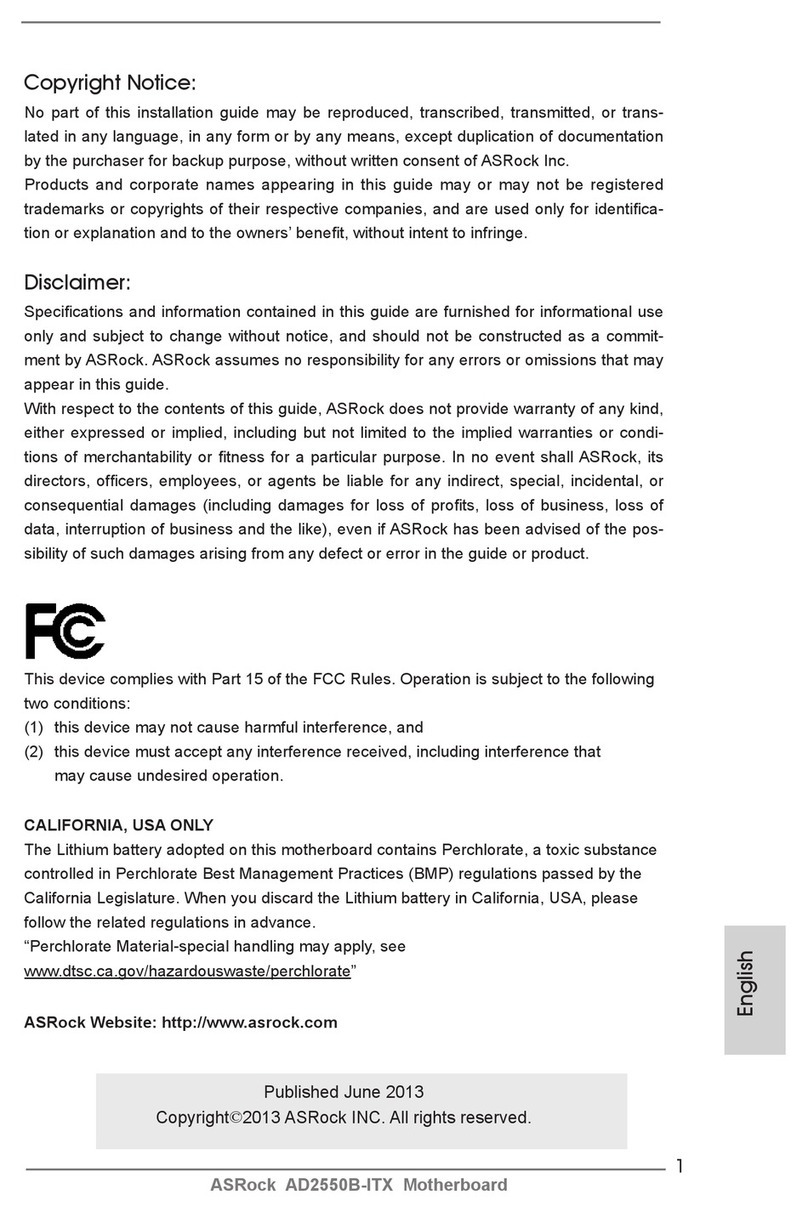 ASROCK AD2550B-ITX User manual
