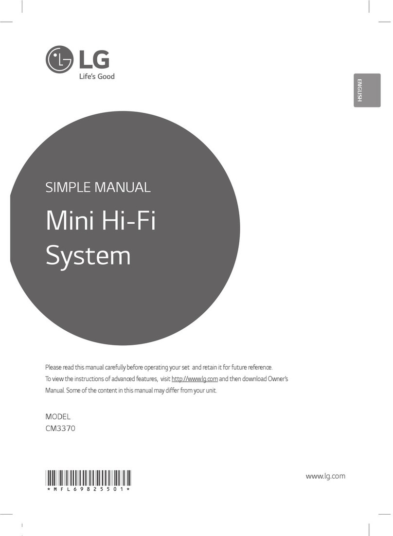 LG CM3370 Simple manual