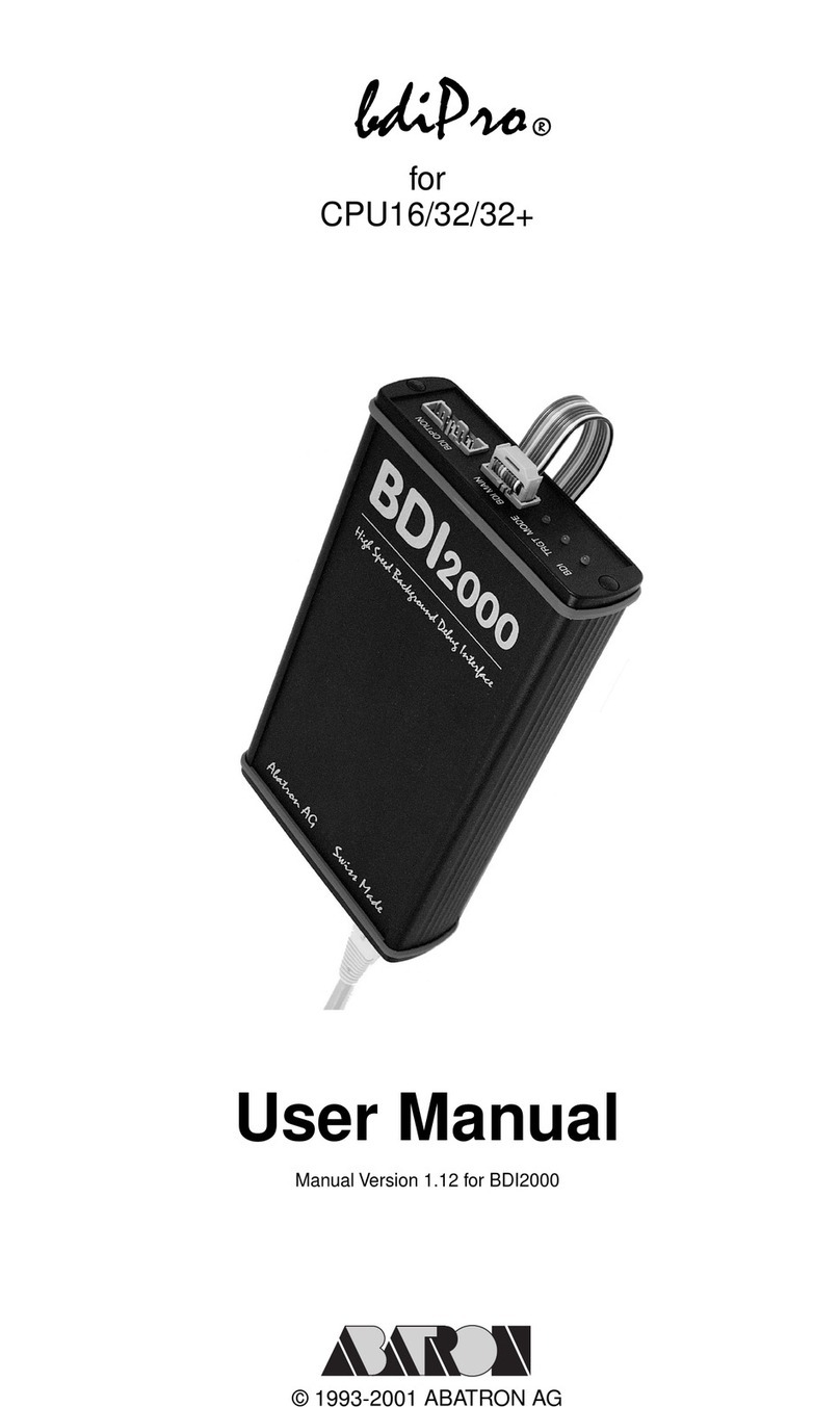 Abatron BDI2000 User manual