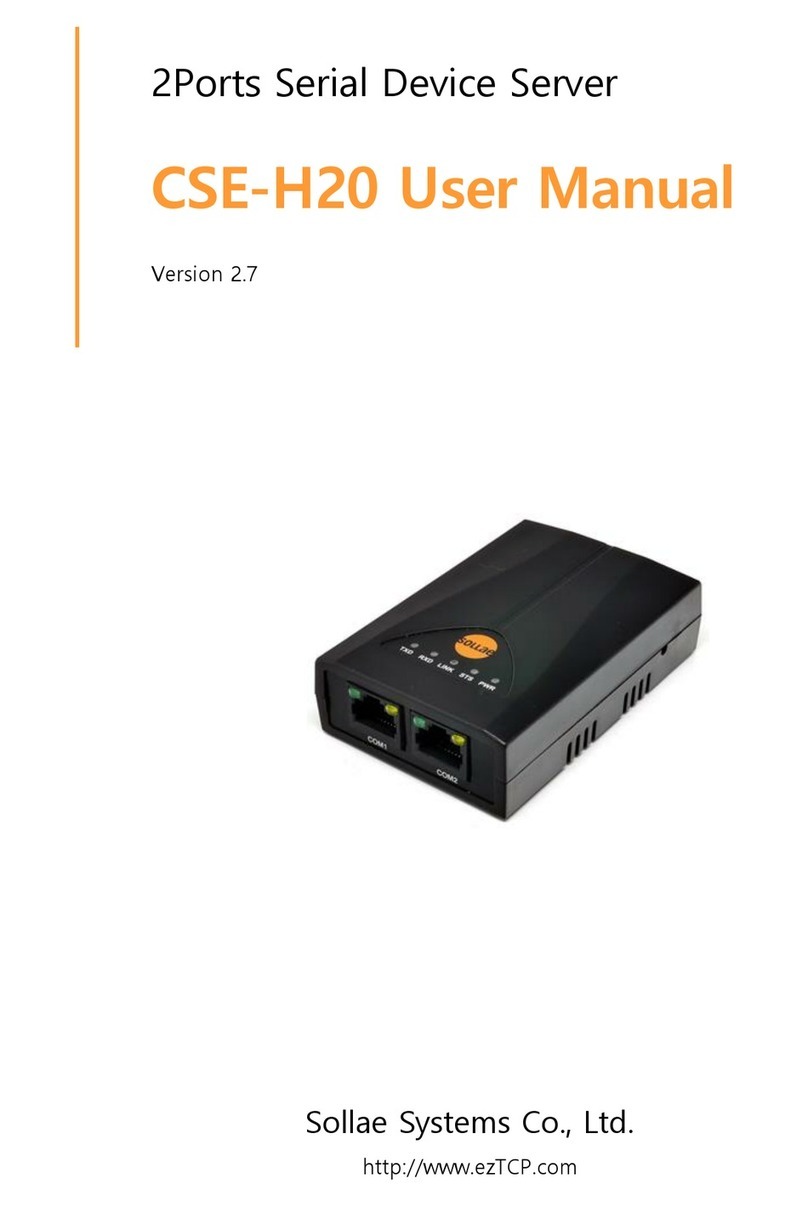 Sollae Systems CSE-H20 User manual