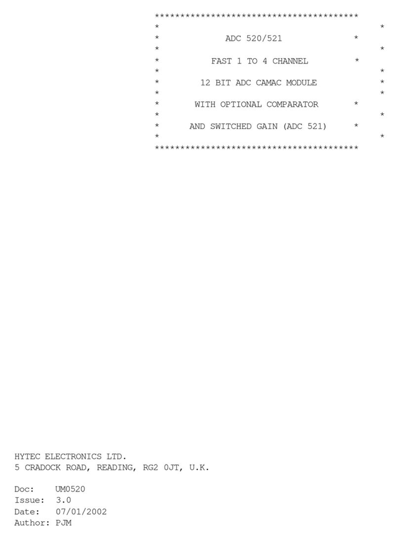 Hytec Electronics ADC 520 manual
