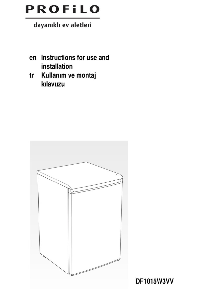 PROFILO DF1015W3VV Instructions for use and installation
