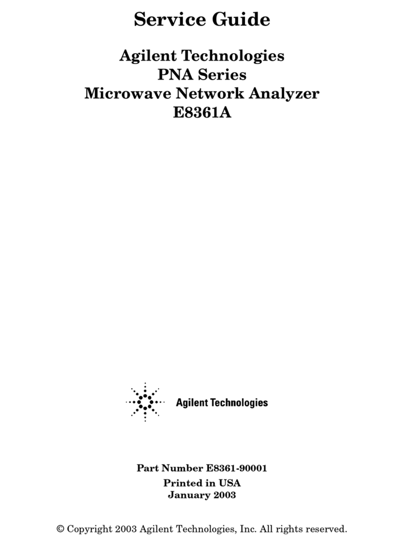Agilent Technologies PNA Series User manual