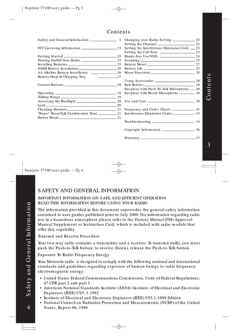 Neptune T7100 user guide