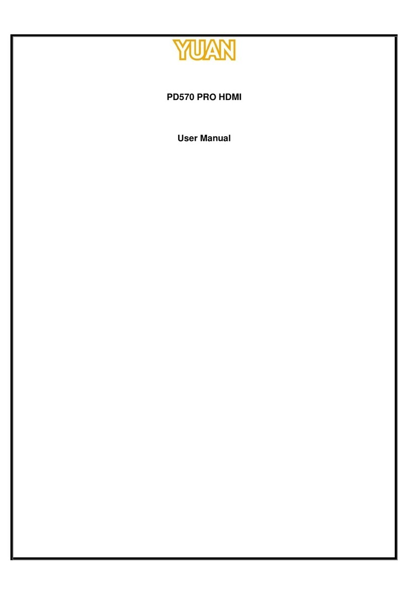 Yuan PD570 PRO HDMI user manual
