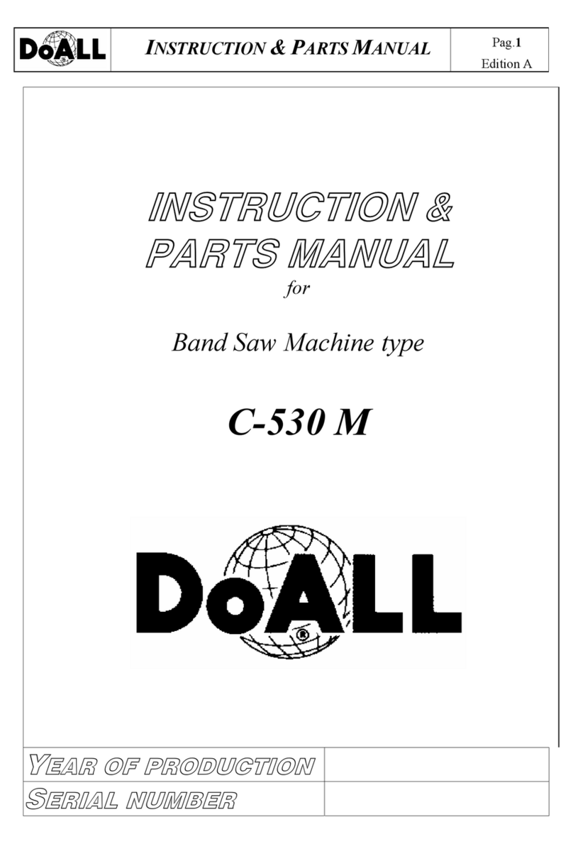 DoAll C-530 M Instructions and parts manual