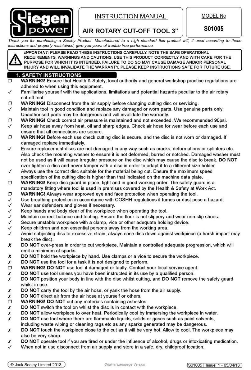 siegen power S01005 instruction manual