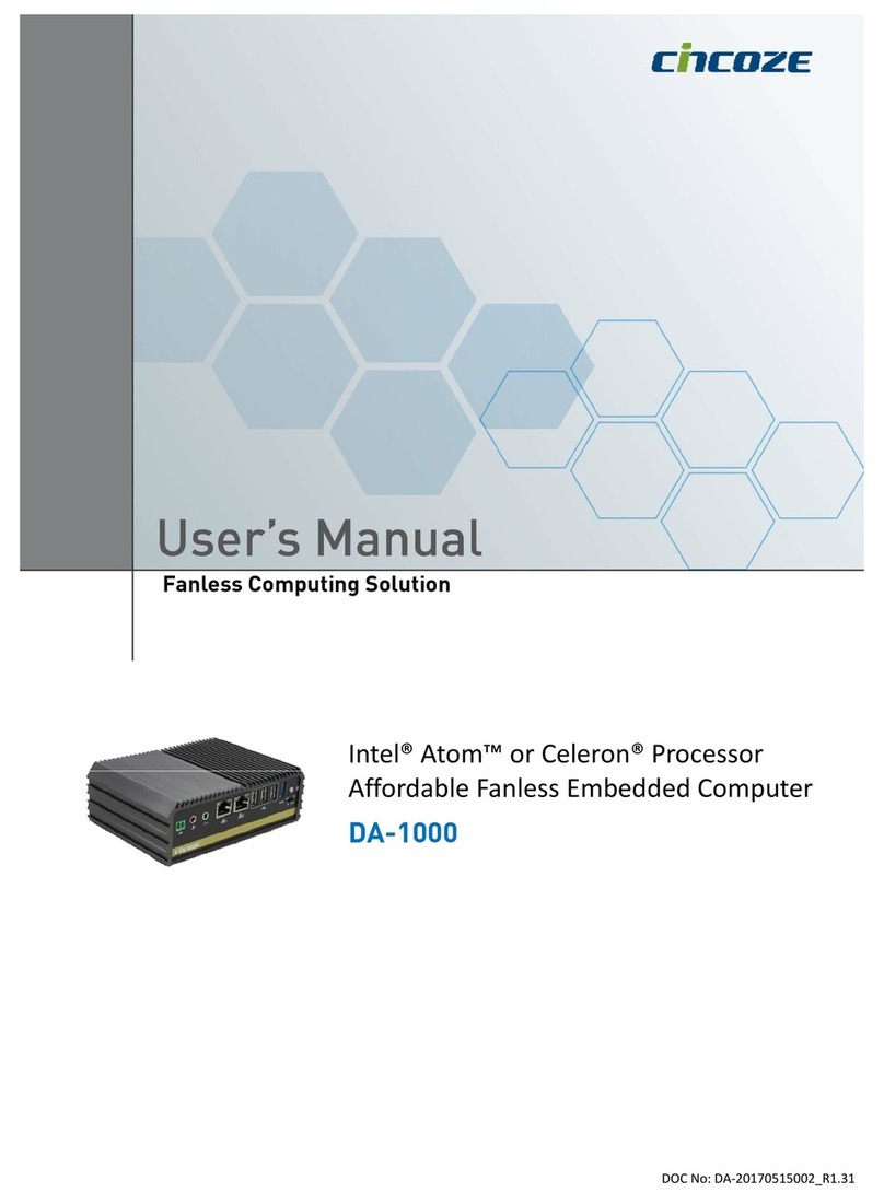 Cinzone DA-1000 user manual