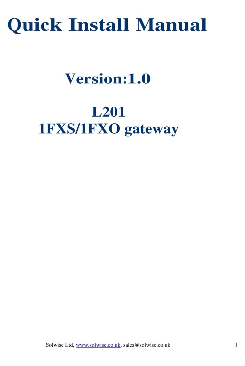 Solwise L201 Quick install manual Solwise L201 Quick install manual