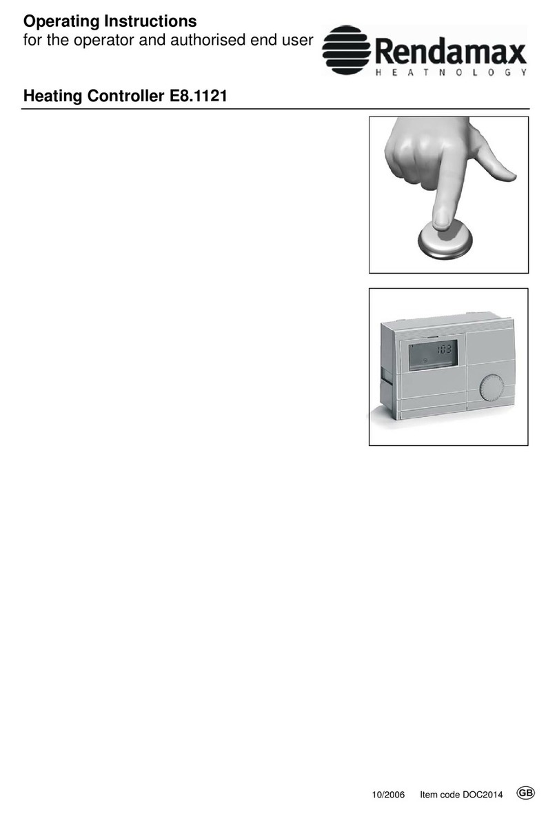 Rendamax E8.1121 operating instructions