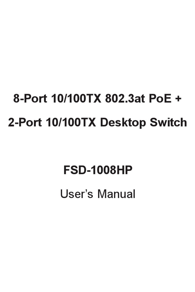 Planet FSD-1008HP User manual Planet FSD-1008HP User manual