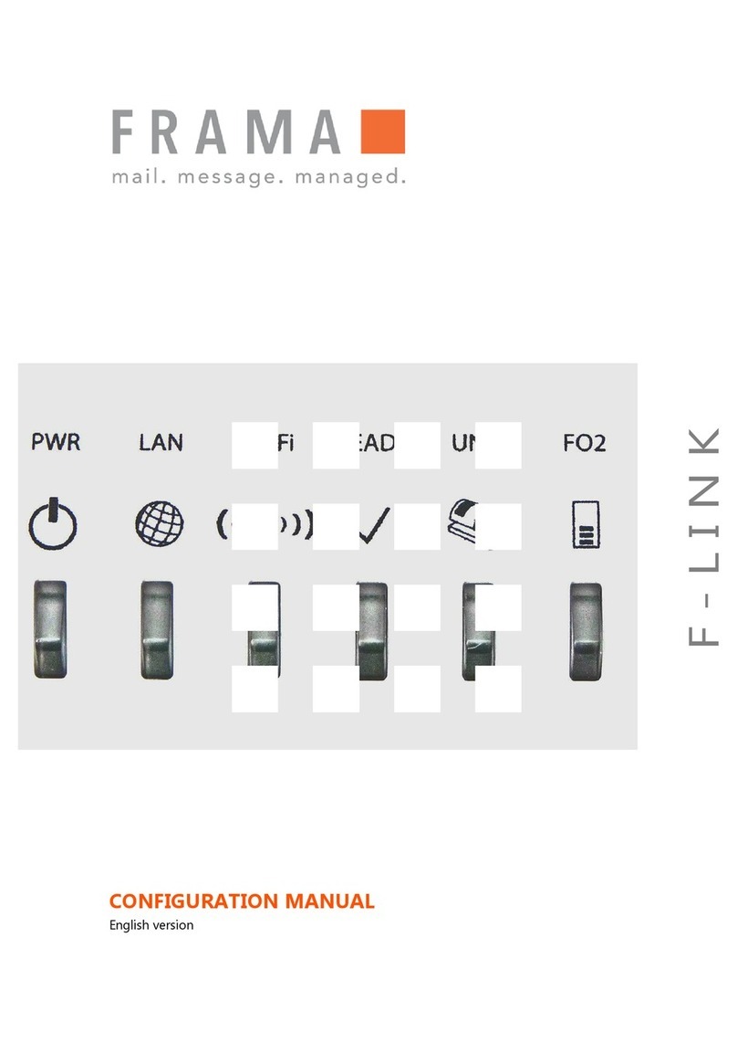 Frama F-Link Configuration manual