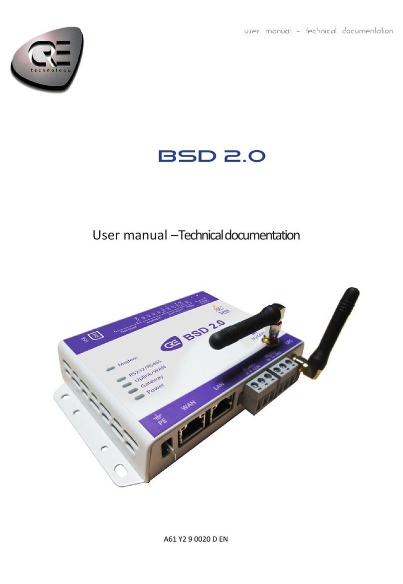CRE Technology BSD 2.0 user manual