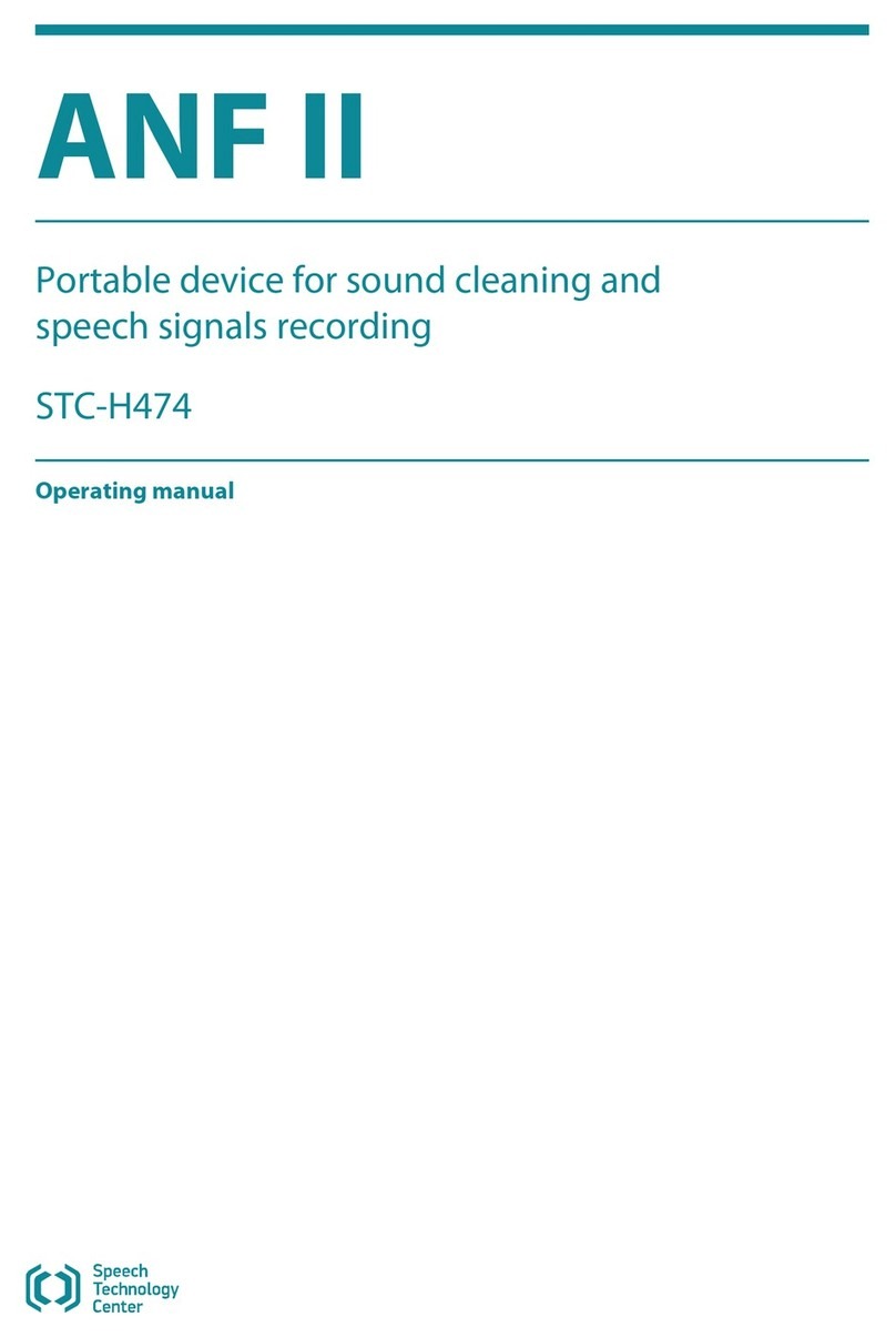 Speech Technology Center ANF II operating manual