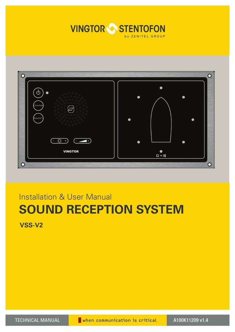 Vingtor Stentofon VSS-V2 Installation & user manual Vingtor Stentofon VSS-V2 Installation & user manual