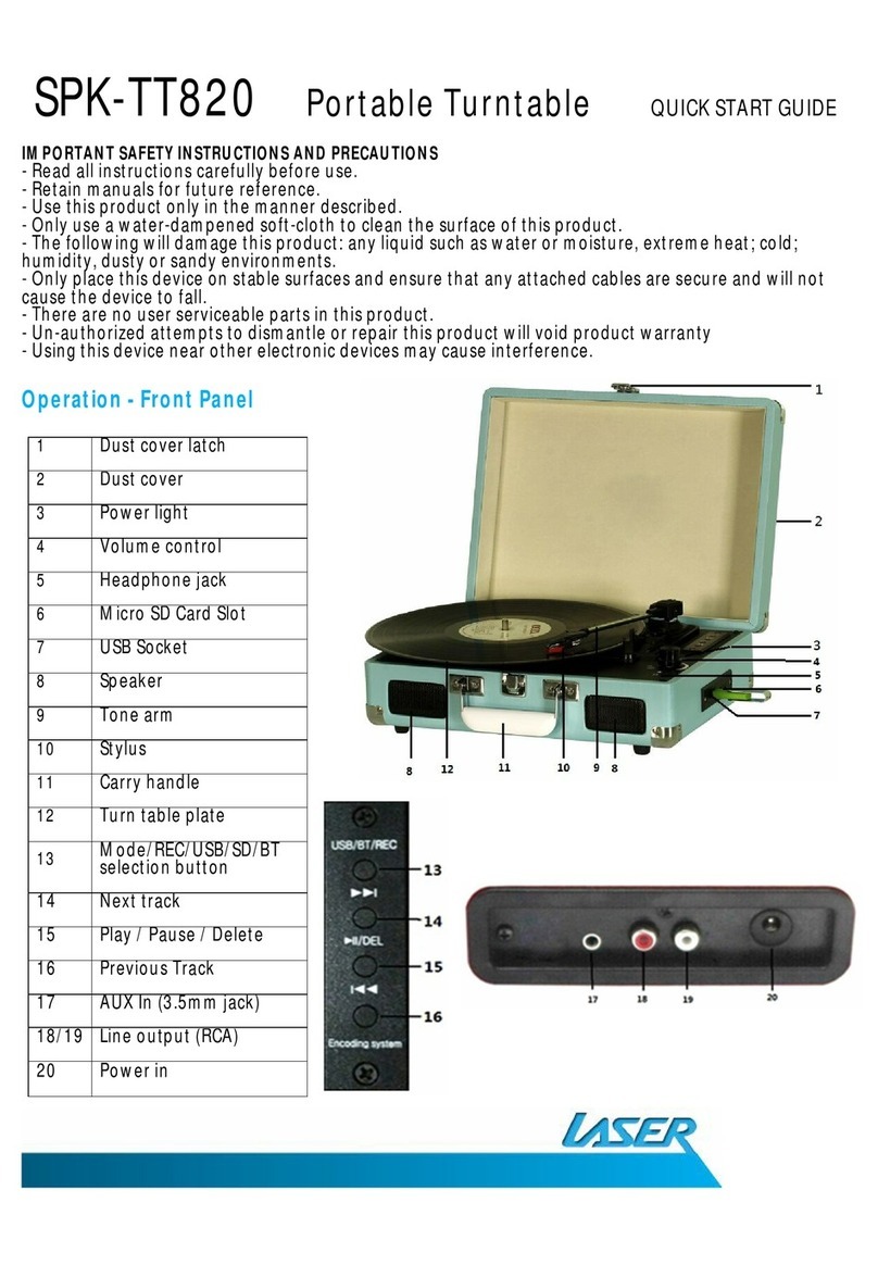 Laser Corporation Pty SPK-TT820 quick start guide