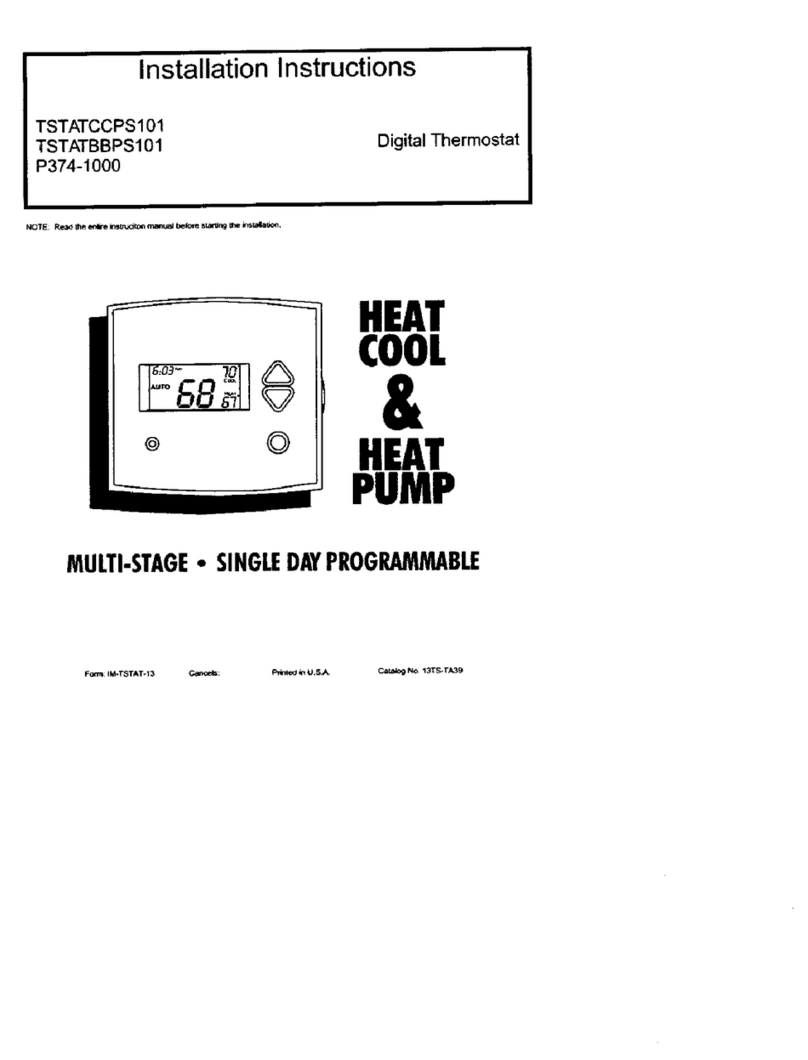 Carrier TSTATCCPS101 installation instructions