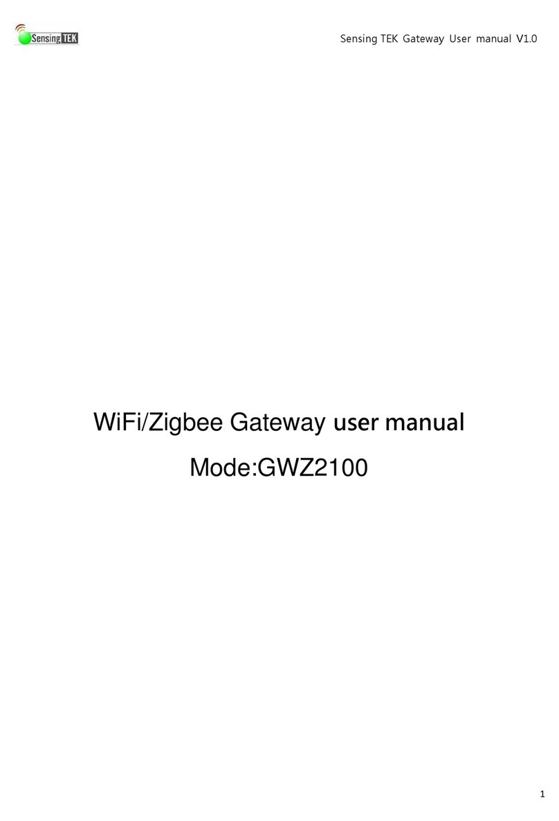 Sensing TEK GWZ2100 user manual
