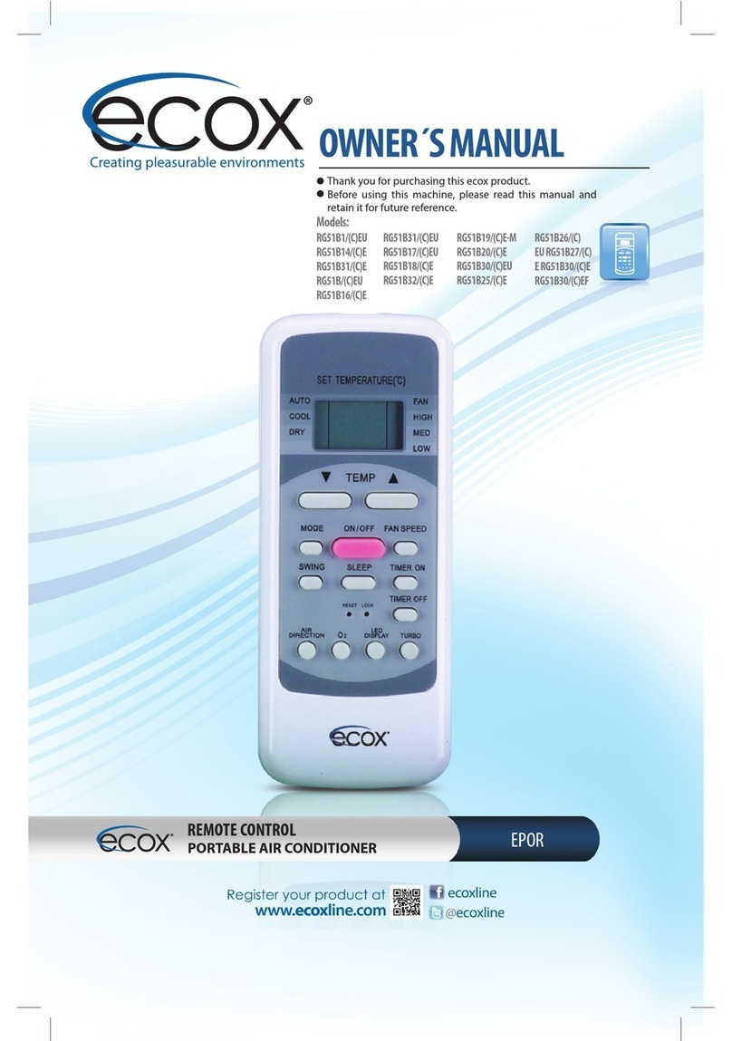 Ecox RG51B14/(C)E owner's manual