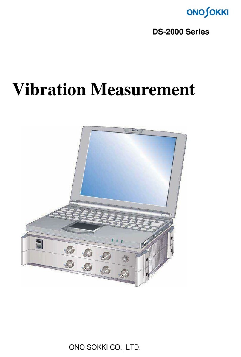 Ono Sokki DS-2000 Series manual