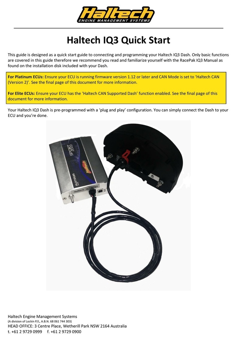 Haltech IQ3 User manual