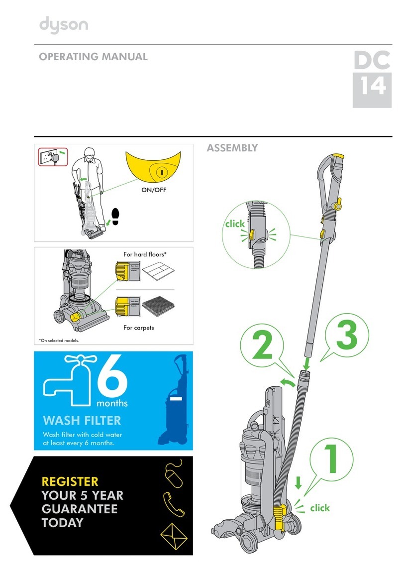 Dyson DC 14 operating manual