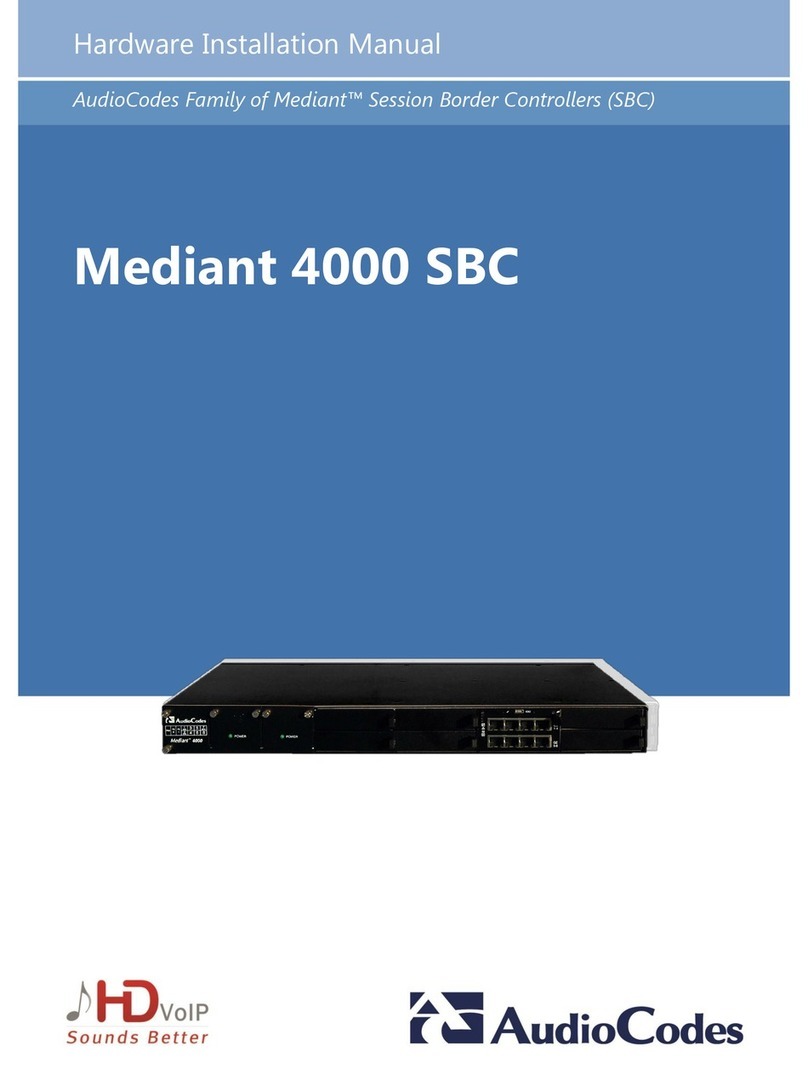 AudioCodes Mediant 4000 SBC Assembly instructions