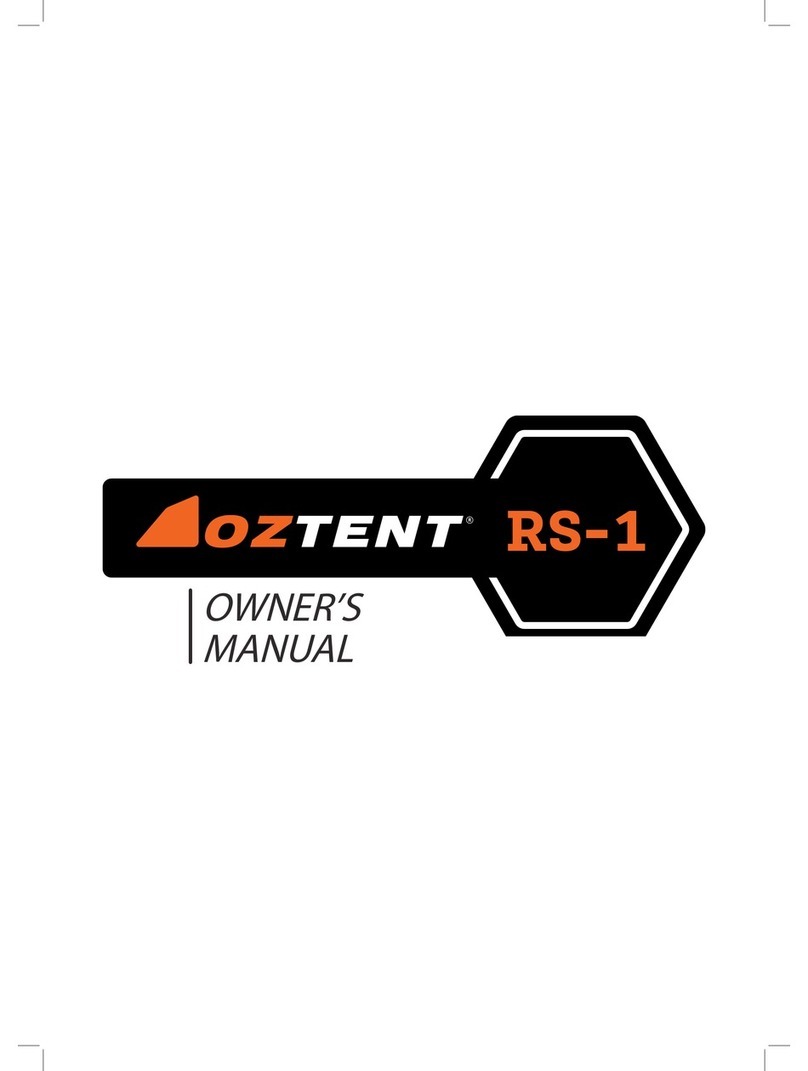 OZTENT RS-1 owner's manual