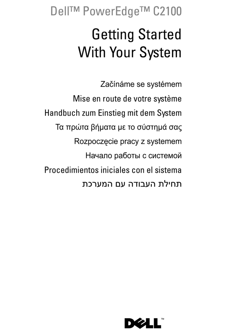 Dell PowerEdge C2100 Getting started guide