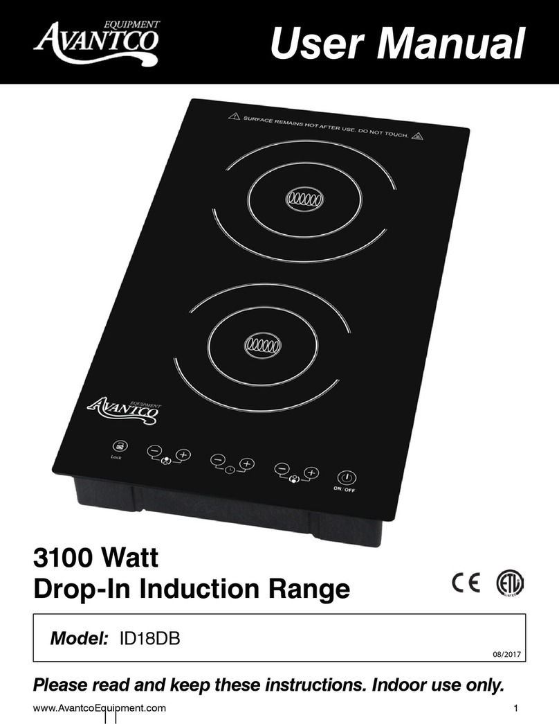 Avantco Equipment ID18DB user manual