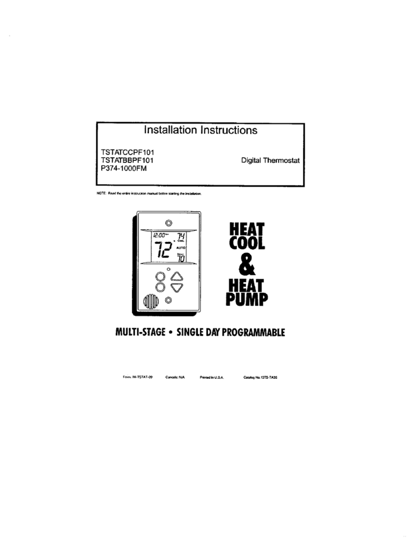 Bryant TSTATCCPF101 User manual